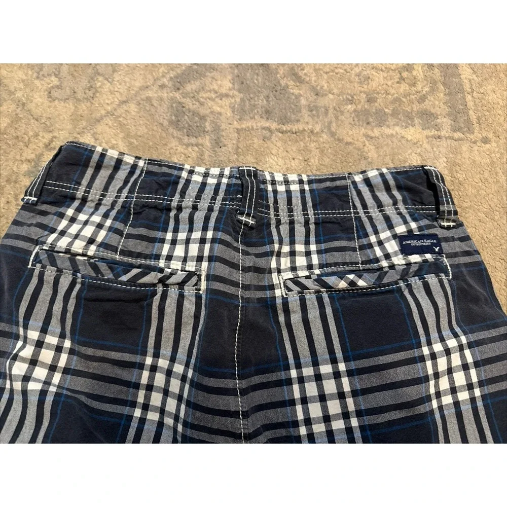 Mens American Eagle‎ Outfitters Longboard Shorts, Plaid, Below Knee, SZ 26 Multi